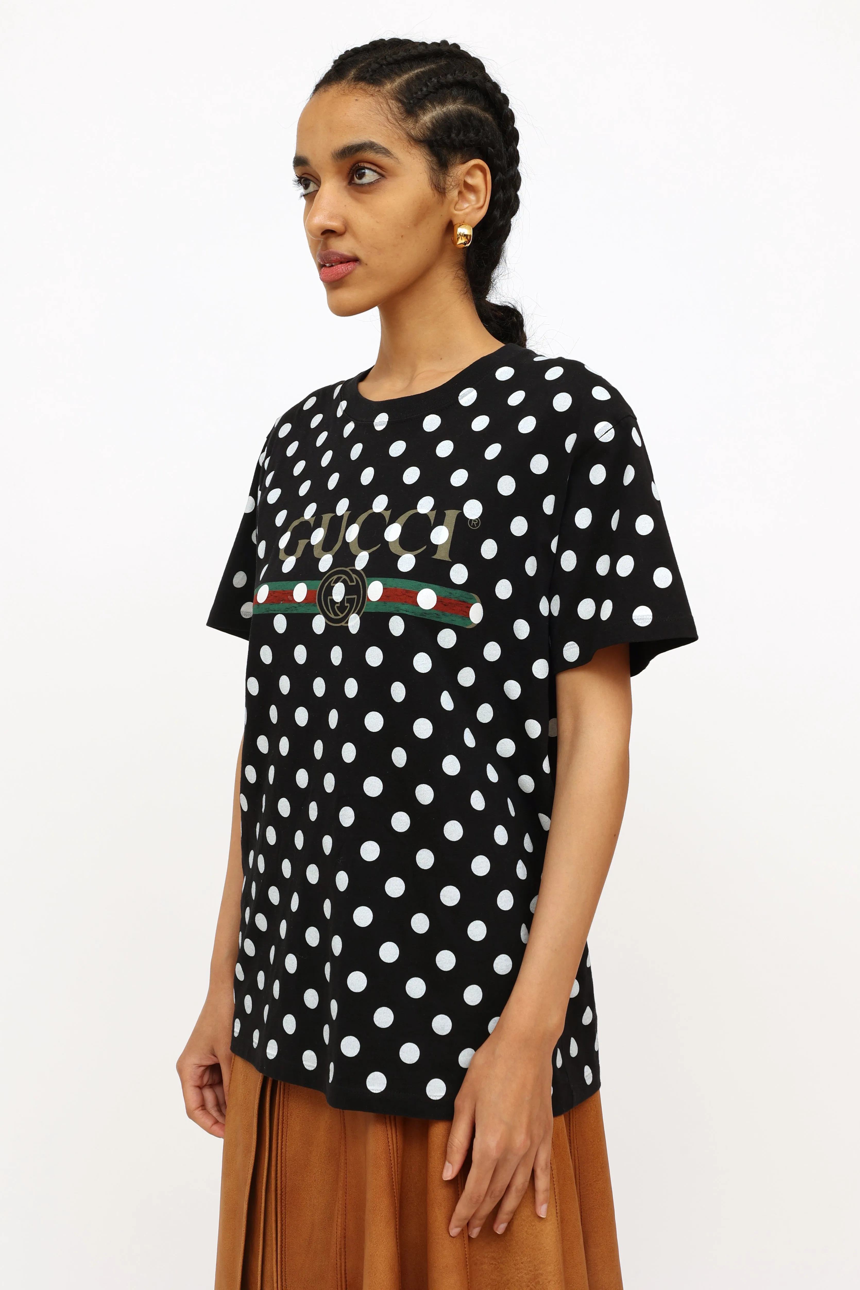 Black & White Polka Dot Top