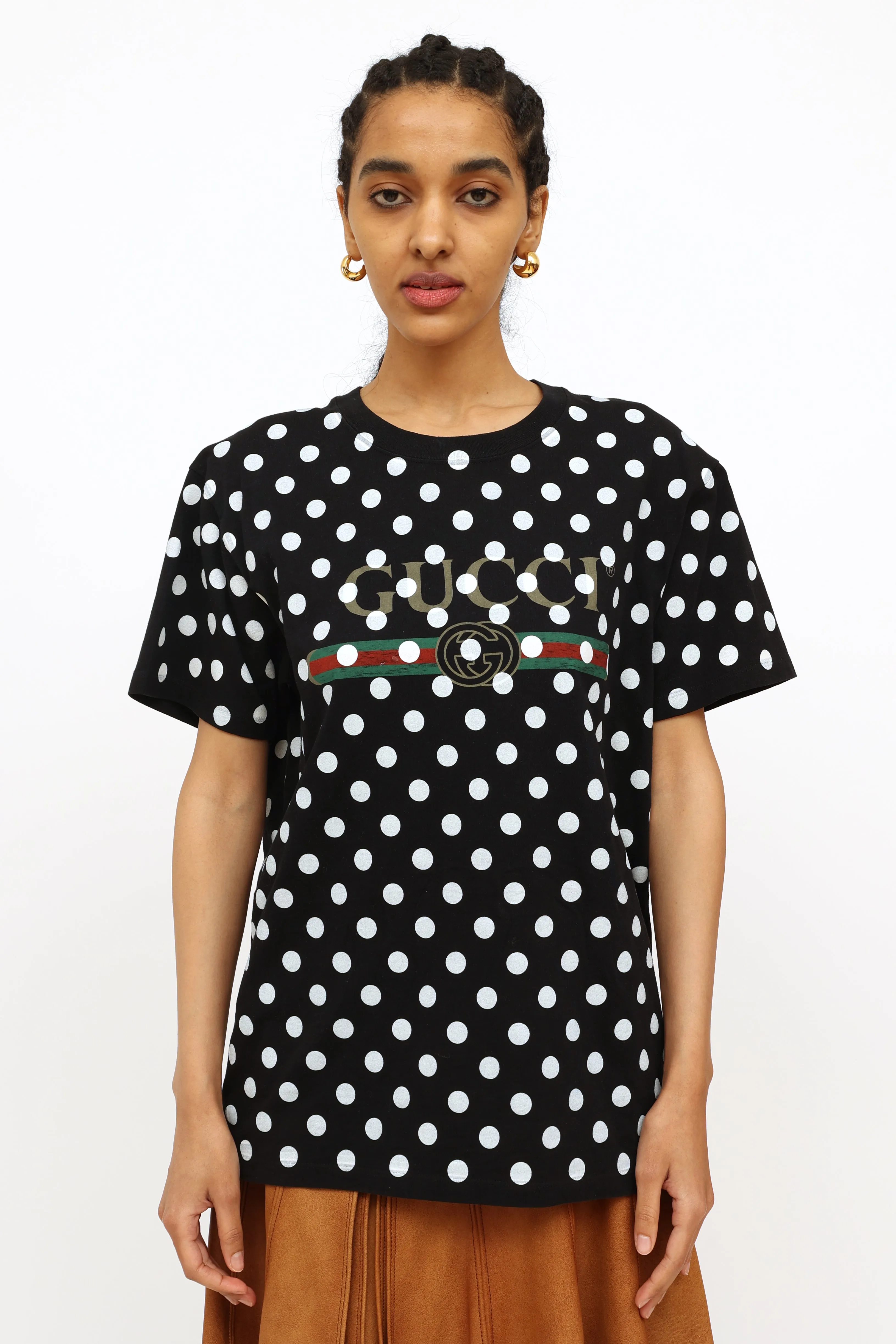 Black & White Polka Dot Top