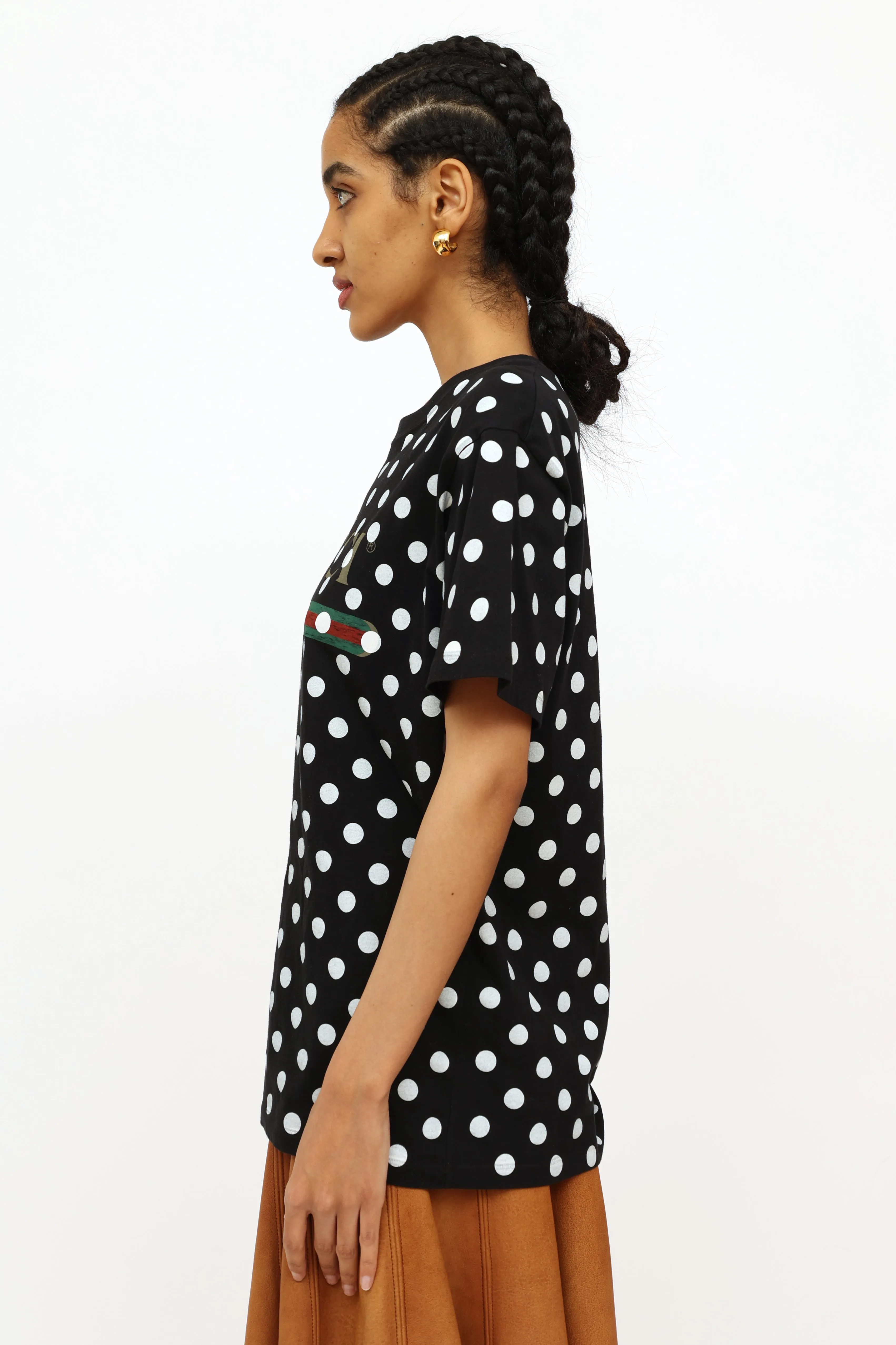 Black & White Polka Dot Top