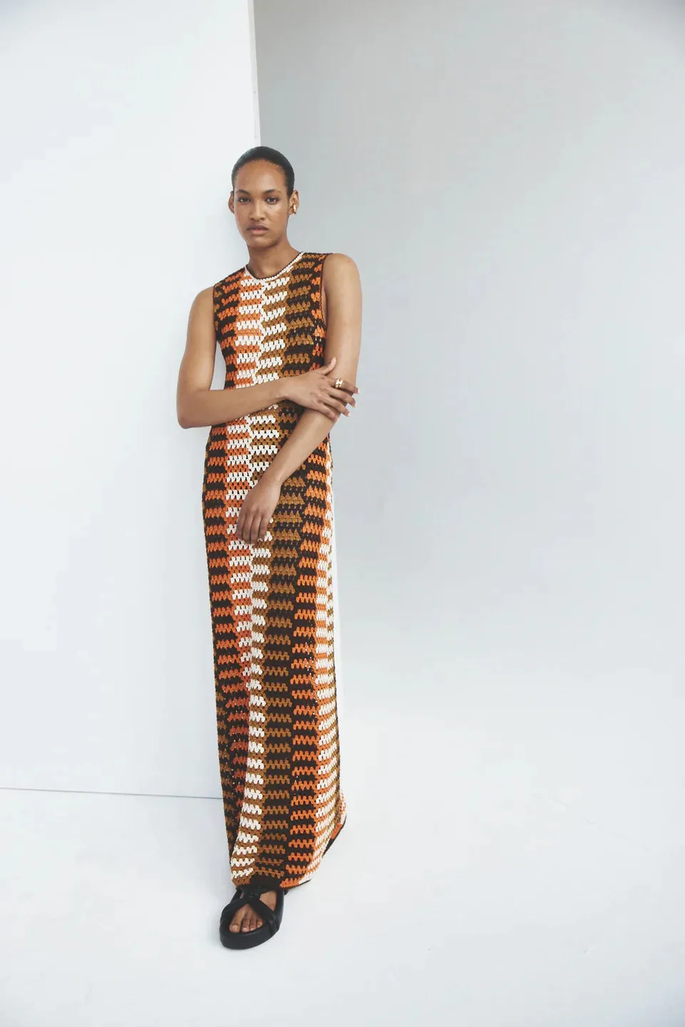 Ilio Nema Phoebus Crochet Maxi Dress