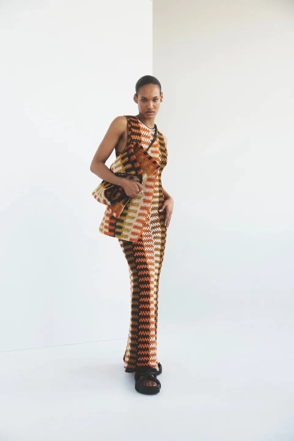 Ilio Nema Phoebus Crochet Maxi Dress