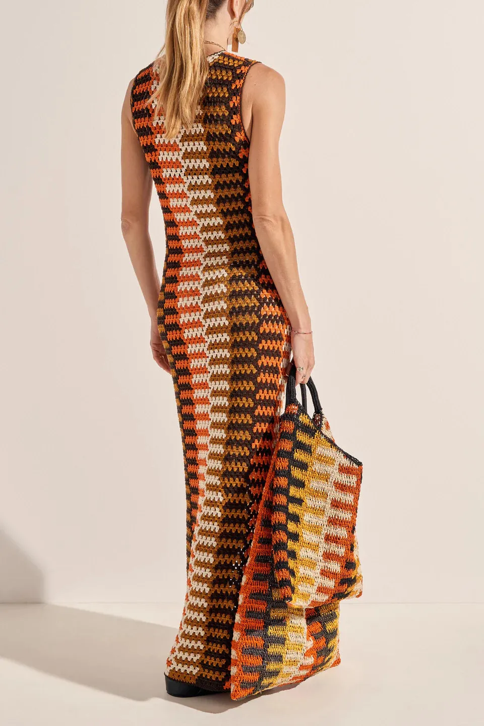 Ilio Nema Phoebus Crochet Maxi Dress
