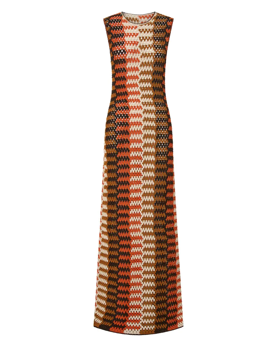 Ilio Nema Phoebus Crochet Maxi Dress
