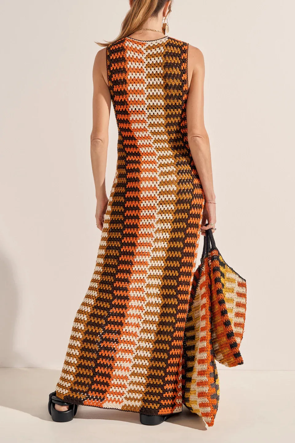 Ilio Nema Phoebus Crochet Maxi Dress