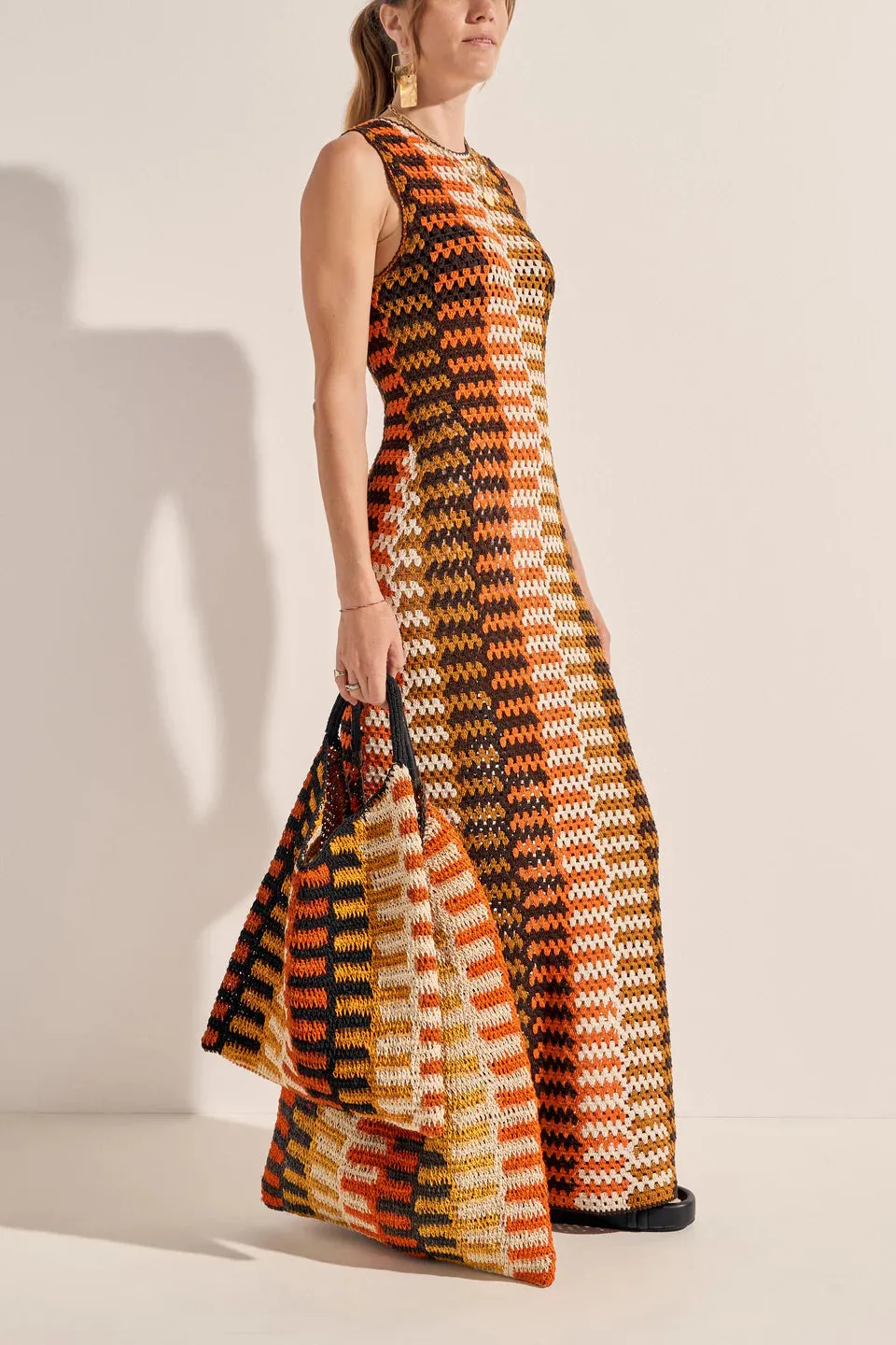 Ilio Nema Phoebus Crochet Maxi Dress