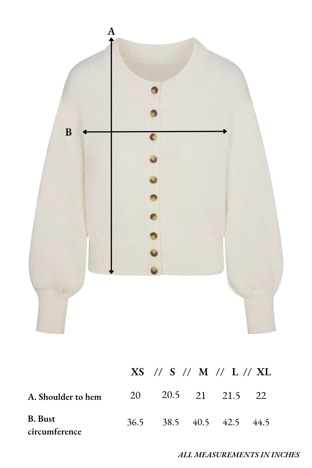Jen Cardigan in Ivory