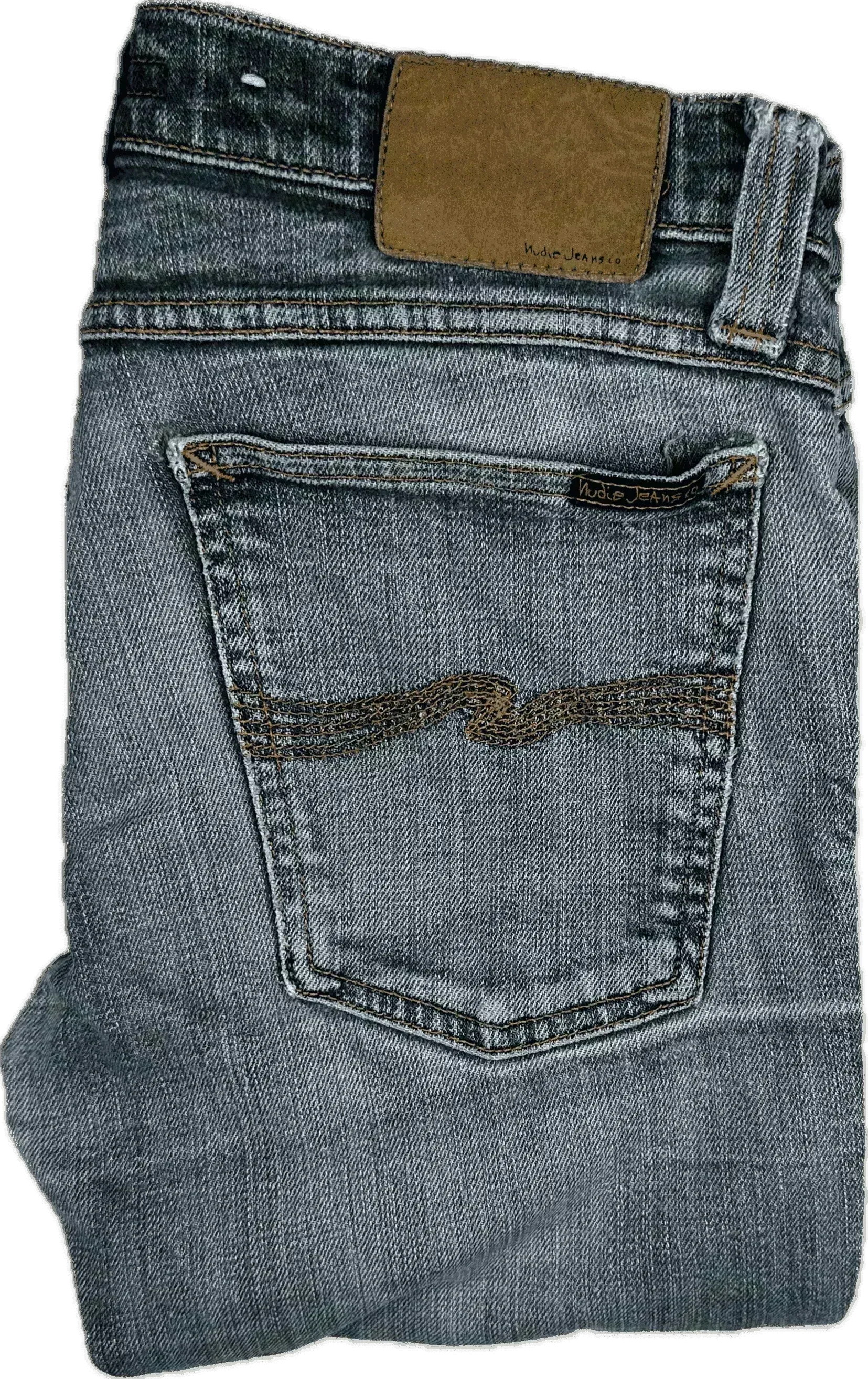 Nudie 'Skinny Lin' Blue Distress Denim Jeans- Size 30/32