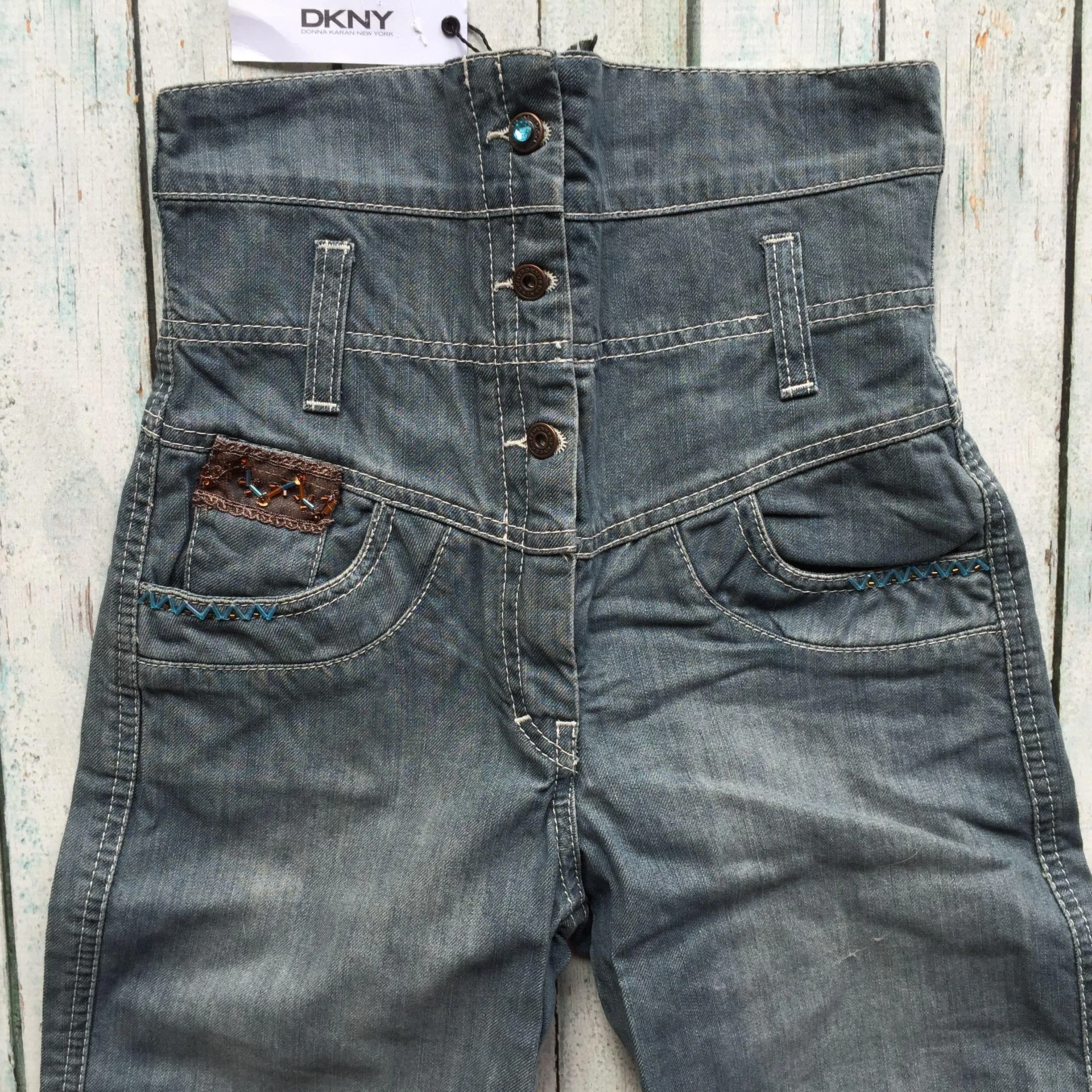 NWT - DKNY High Waist Cropped Girls Jeans -Size 12