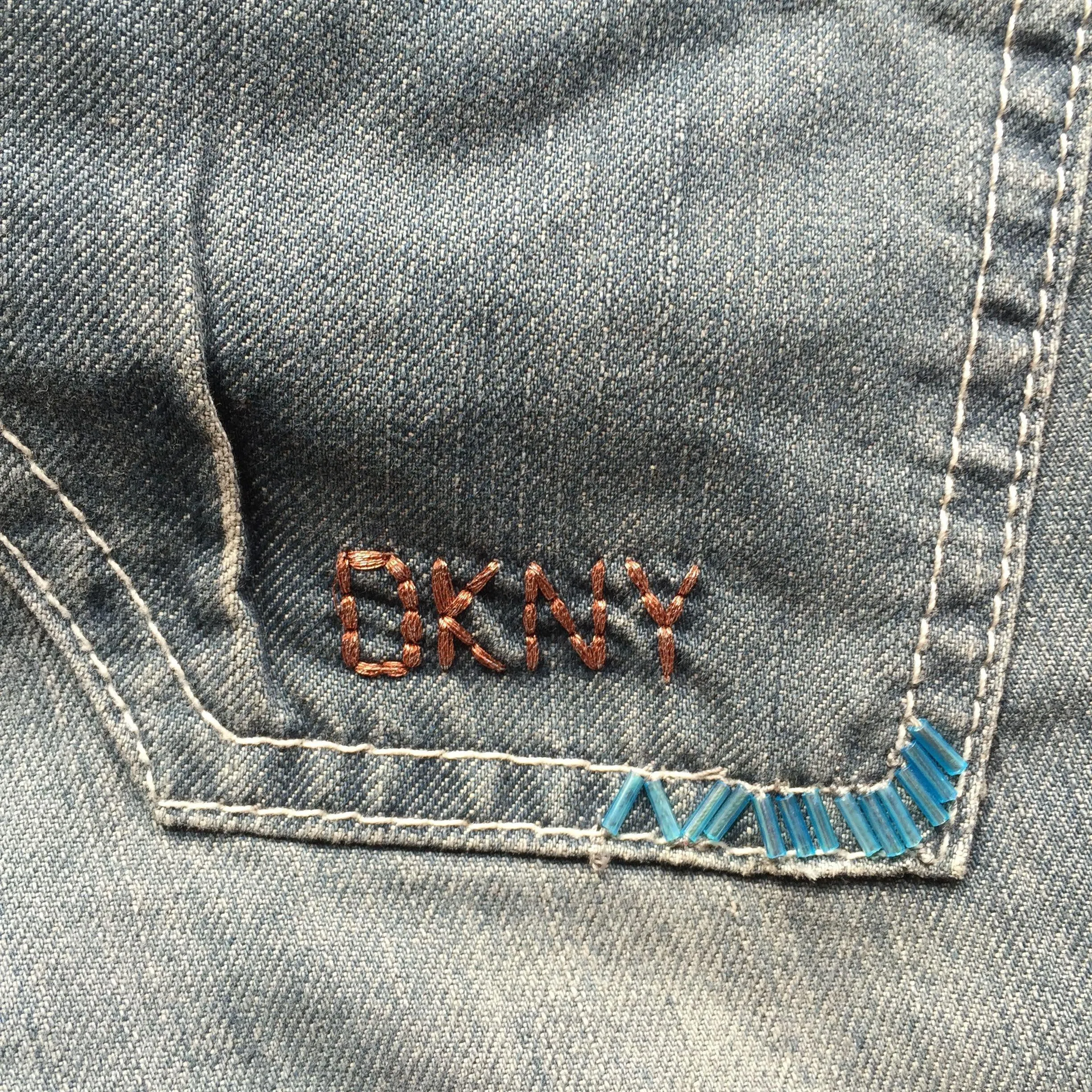 NWT - DKNY High Waist Cropped Girls Jeans -Size 12