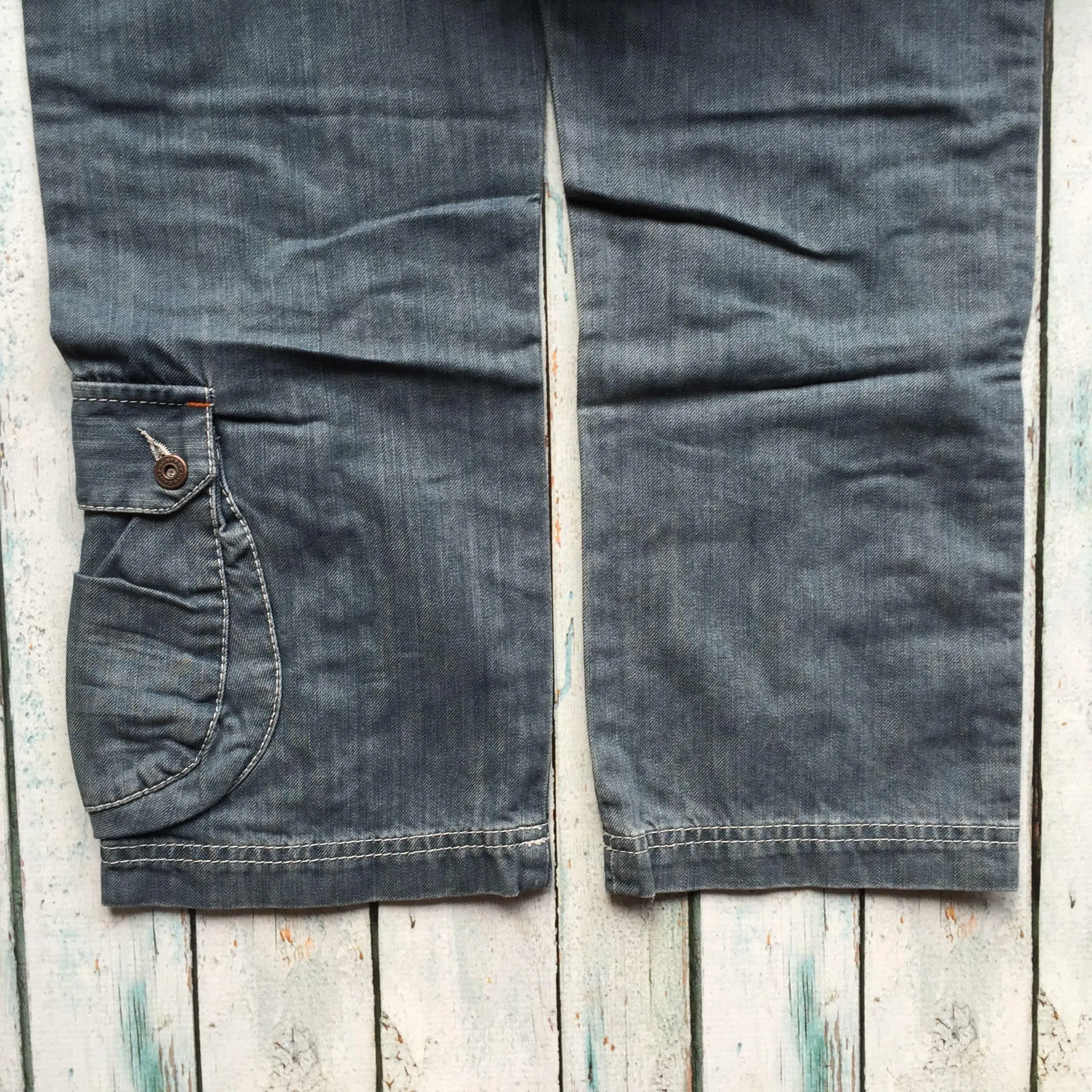 NWT - DKNY High Waist Cropped Girls Jeans -Size 12