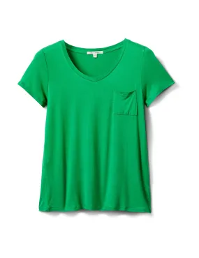Rayon Span V-Neck Tee