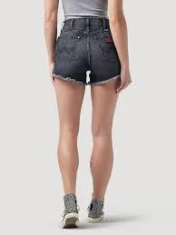 WRANGLER WOMEN'S  RETRO HIGH RISE CUT-OFF SHORT IN DANA