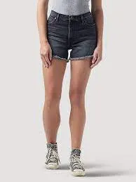 WRANGLER WOMEN'S  RETRO HIGH RISE CUT-OFF SHORT IN DANA